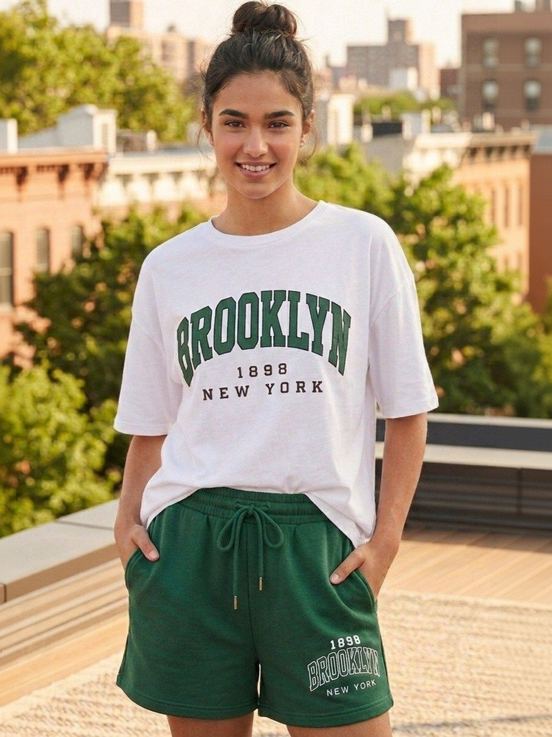 Roadster Printed T-shirt with Shorts