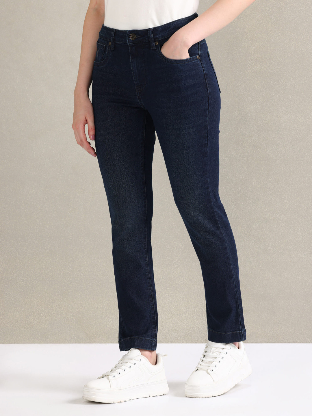 U.S. Polo Assn. Women Women Slim Fit Stretchable Jeans