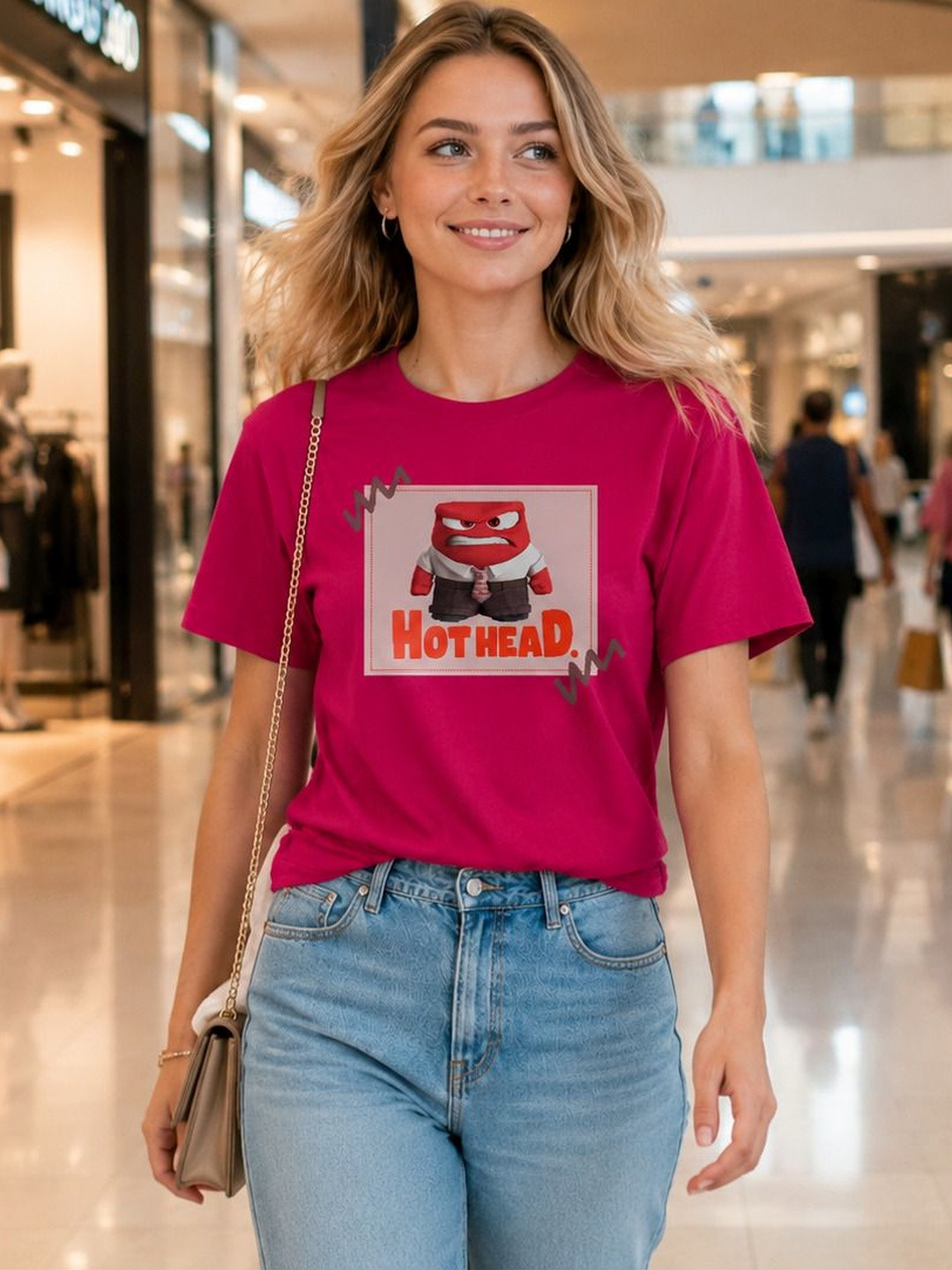 ELVIA Women Printed T-shirt