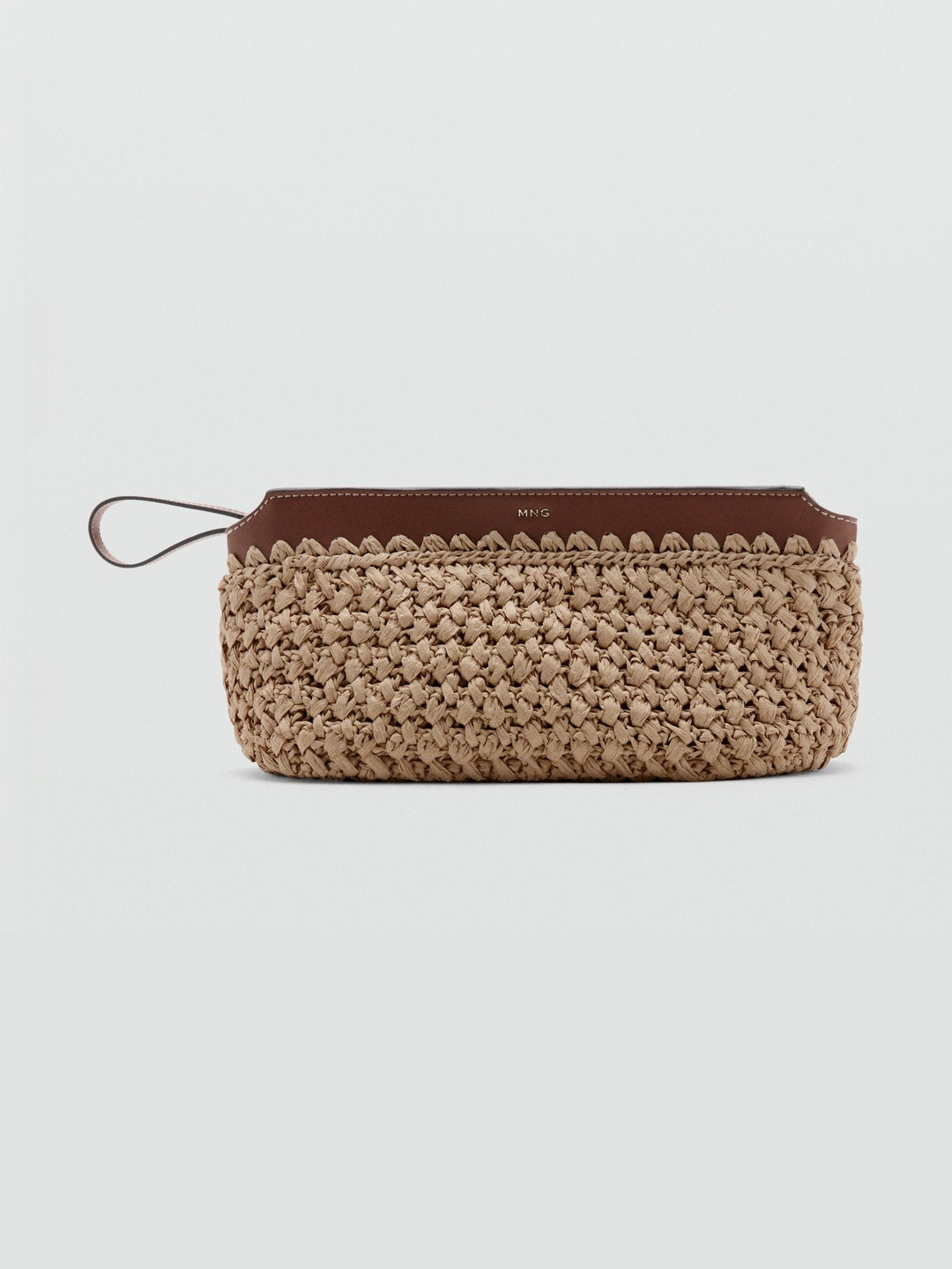 MANGO Textured Pouch Travel Accessory