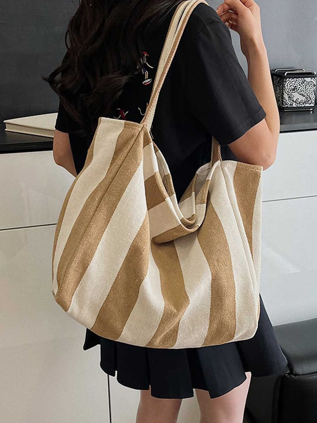 StyleCast Striped Tote Bag
