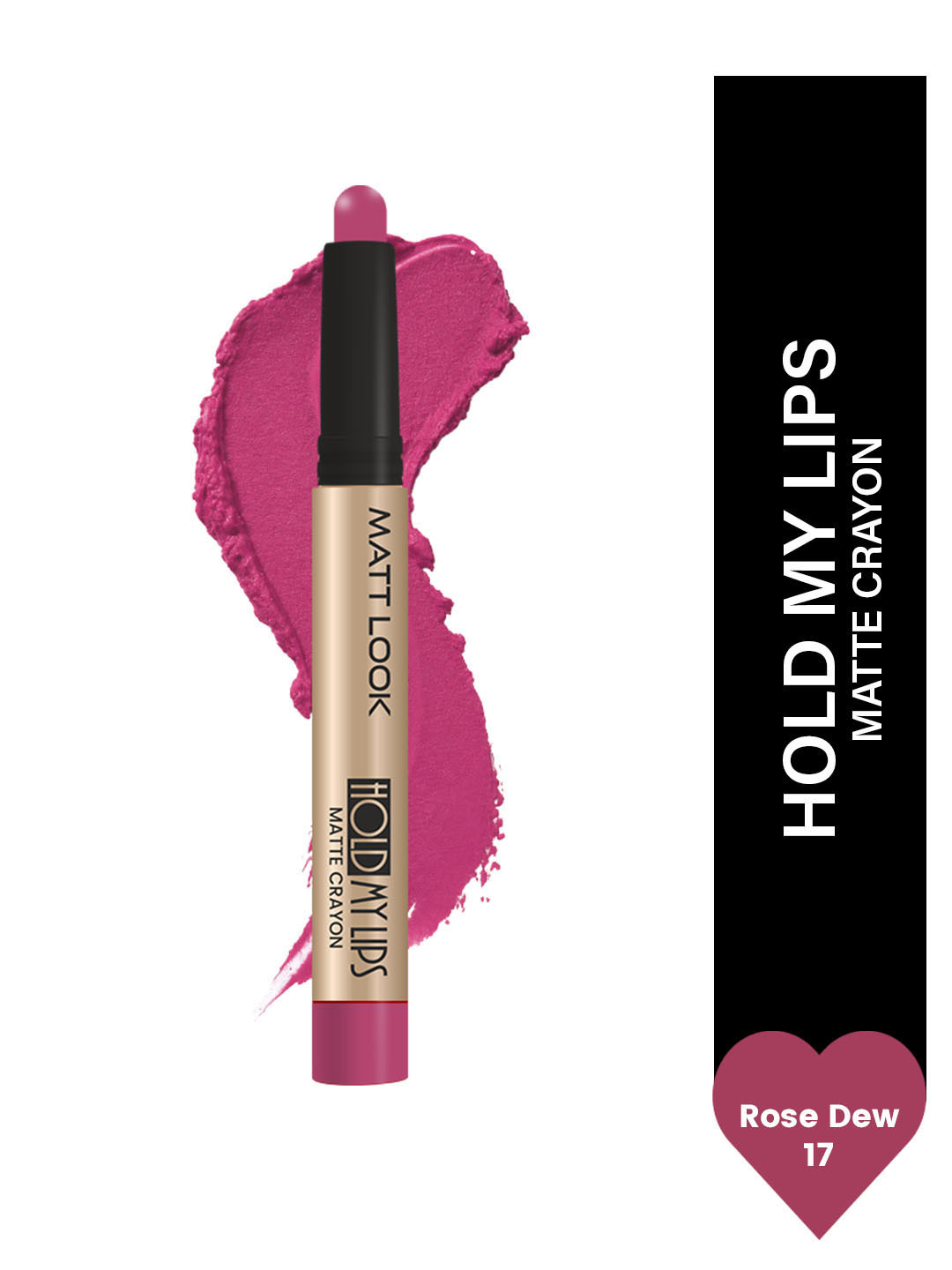 MATTLOOK Hold My Lips Matte Crayon Lipstick -Rose Dew