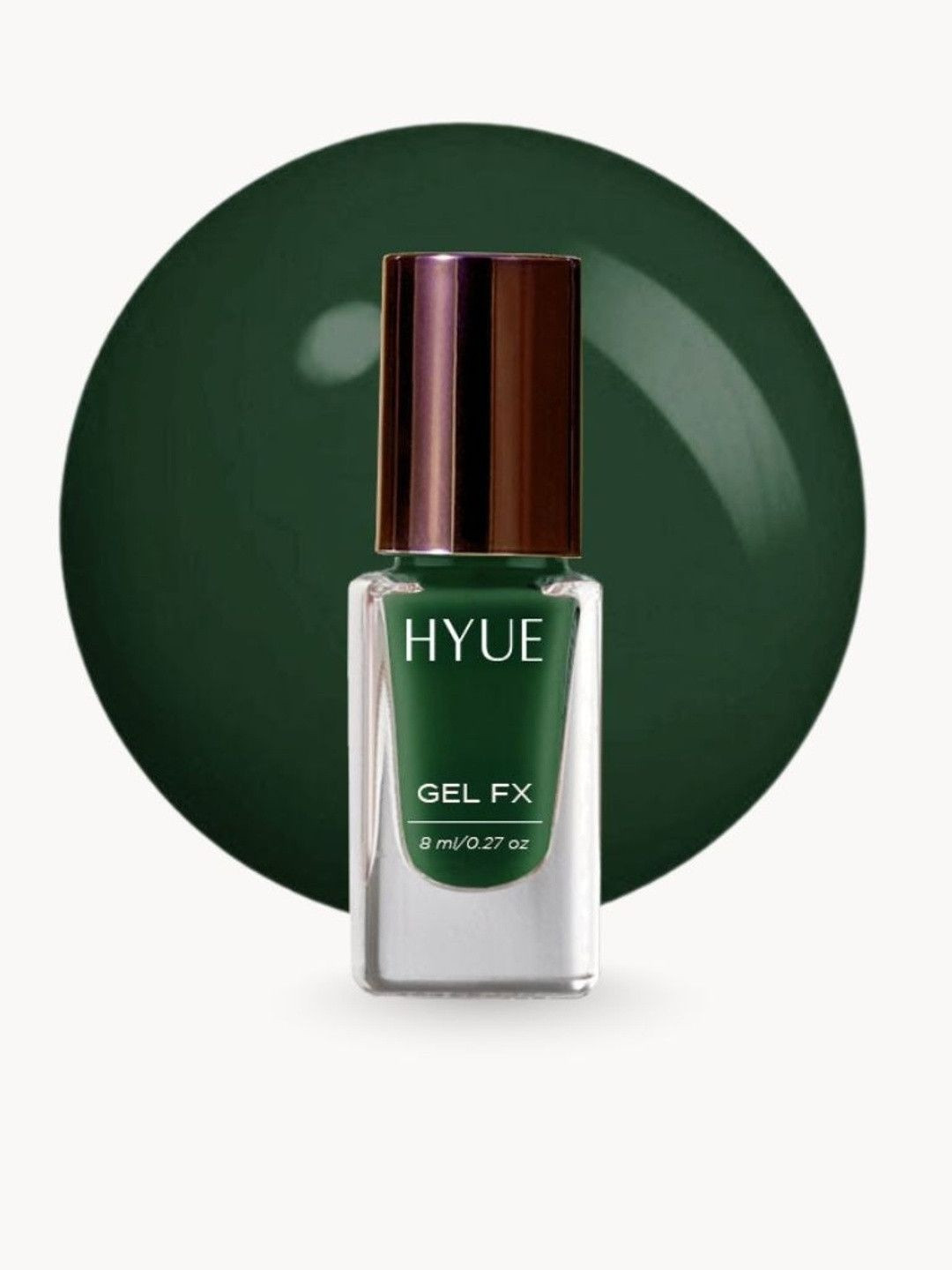 HYUE Gel FX Nail Paint Rainforest Quick Dry and Chip Resistant - 14 Day Long Wear- 8ml