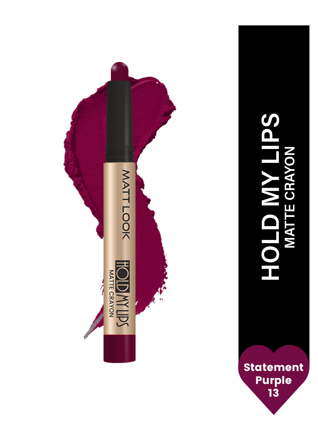 MATTLOOK Hold My Lips Matte Crayon-1.5 g - Lipstick -Statement Purple