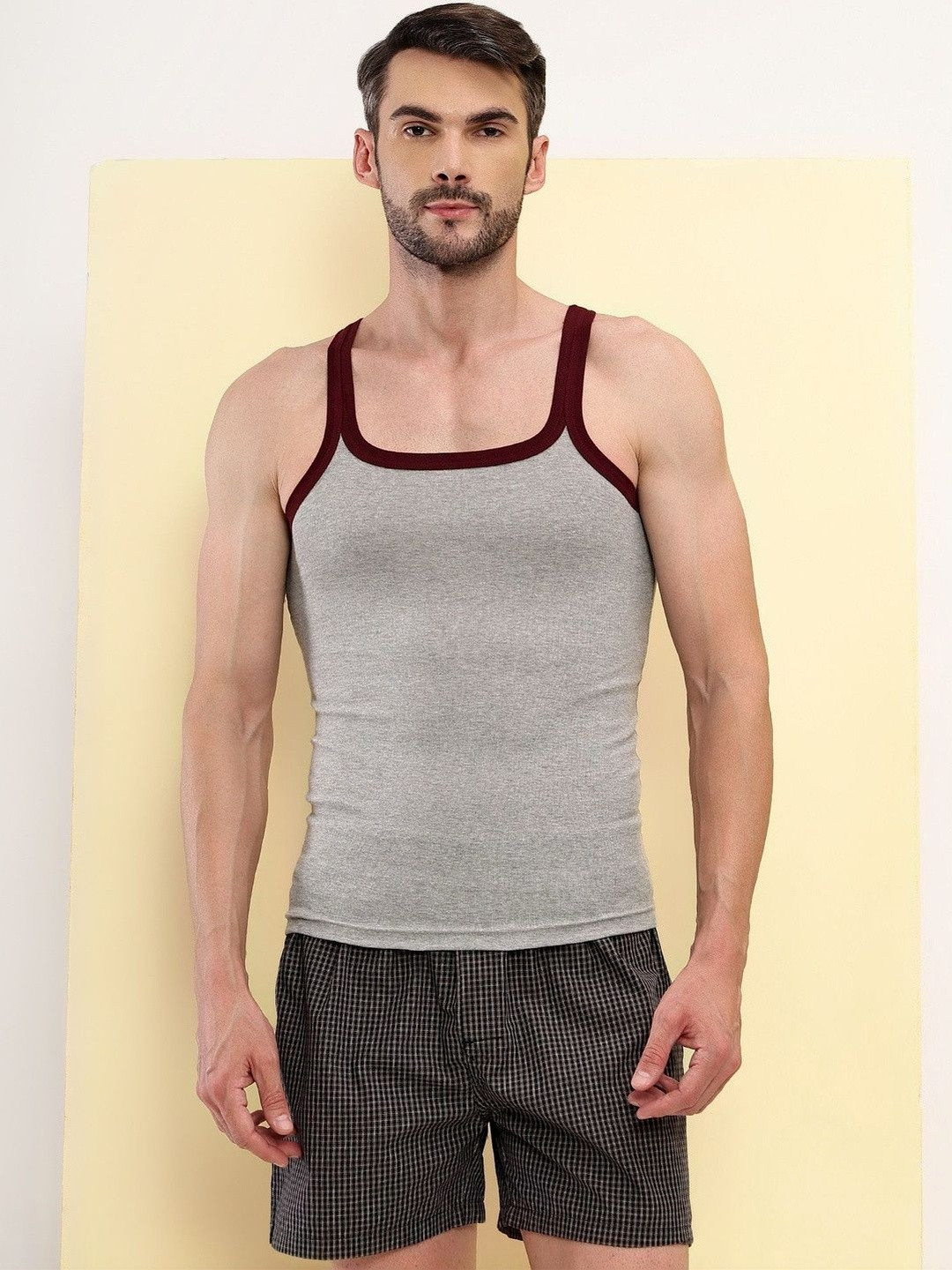 T.T. Colourblocked Assorted Sleeveless Pure Cotton Undershirt