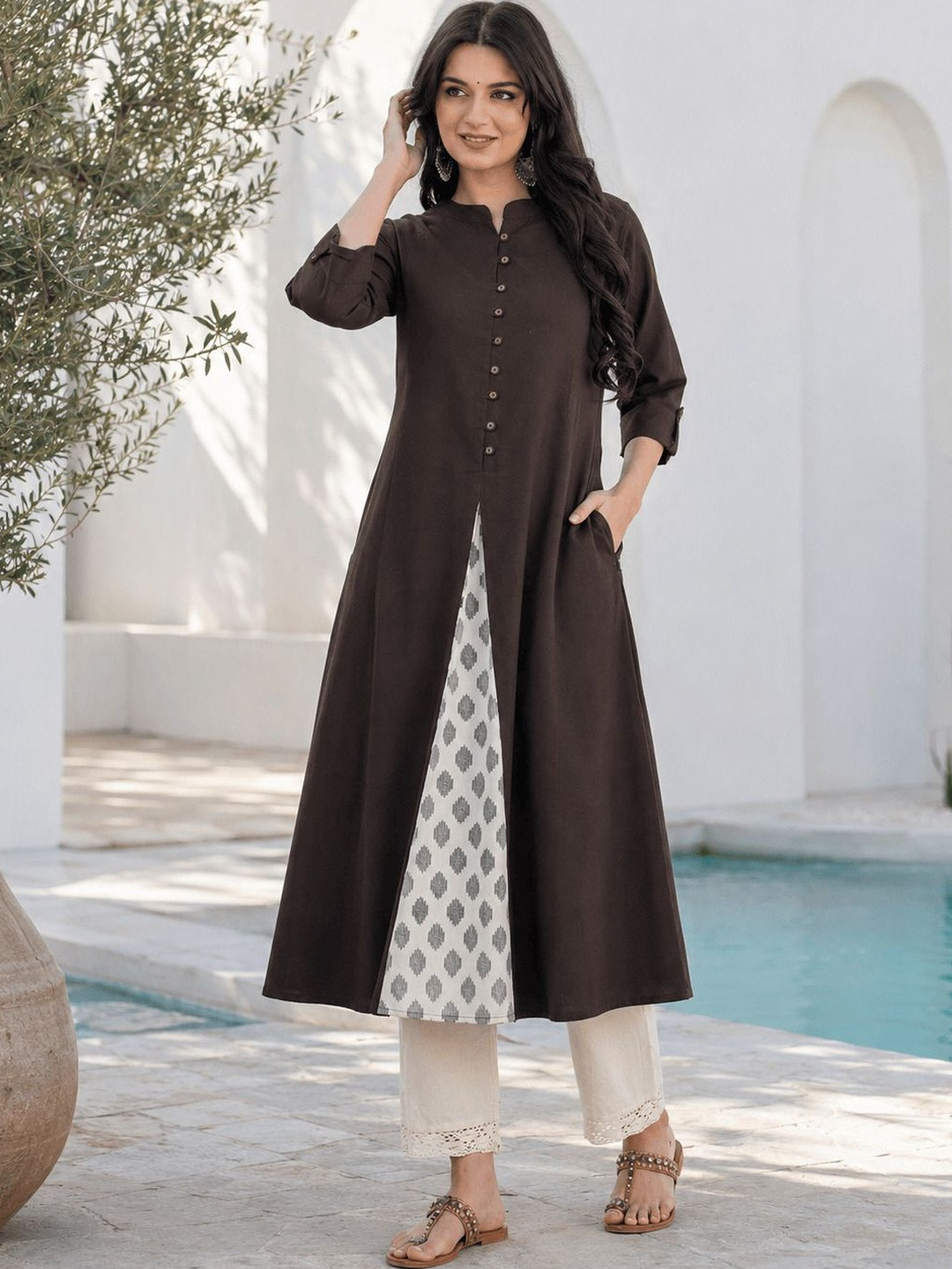 VASTROOP Women Ethnic Motifs Printed Anarkali Kurta