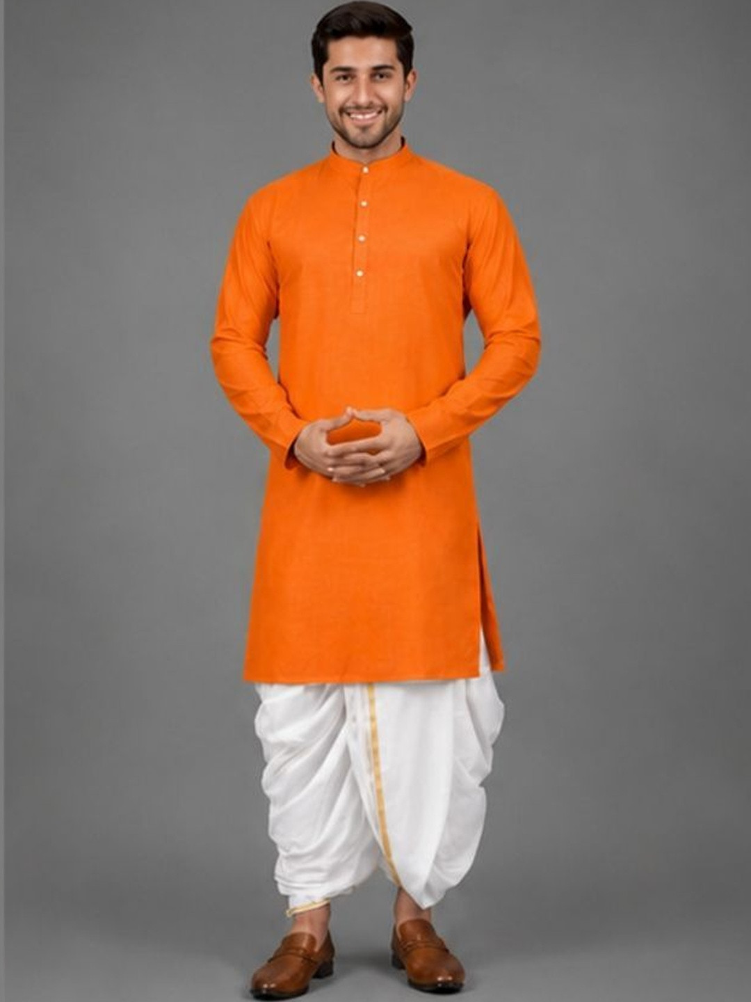 BHIZY Men Regular Kurta with Dhoti Pants