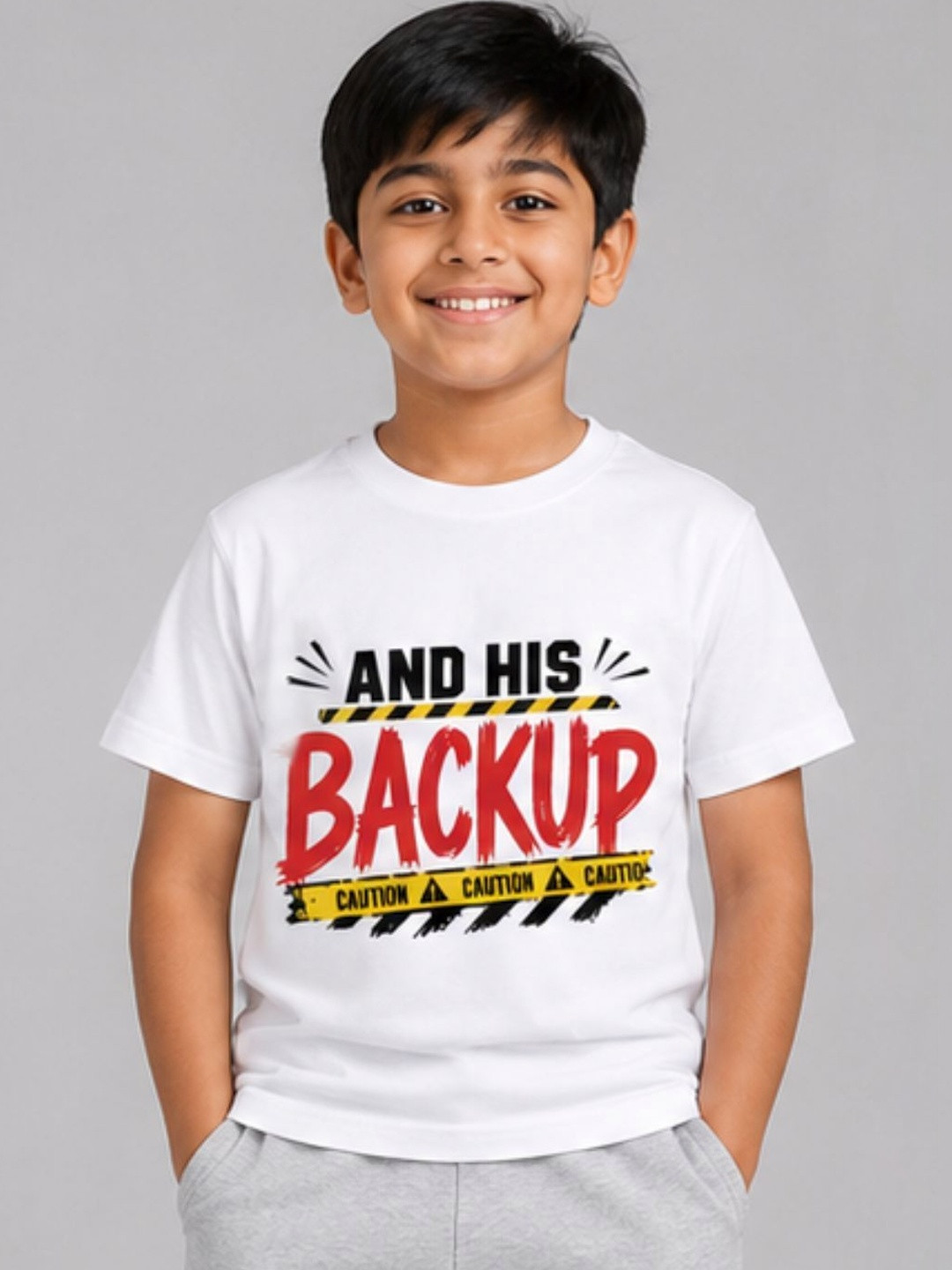 YAK YAK Boys Typography Printed T-shirt