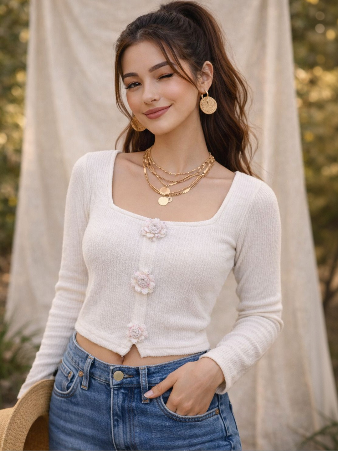 SAKSHI TRADER Crop Top