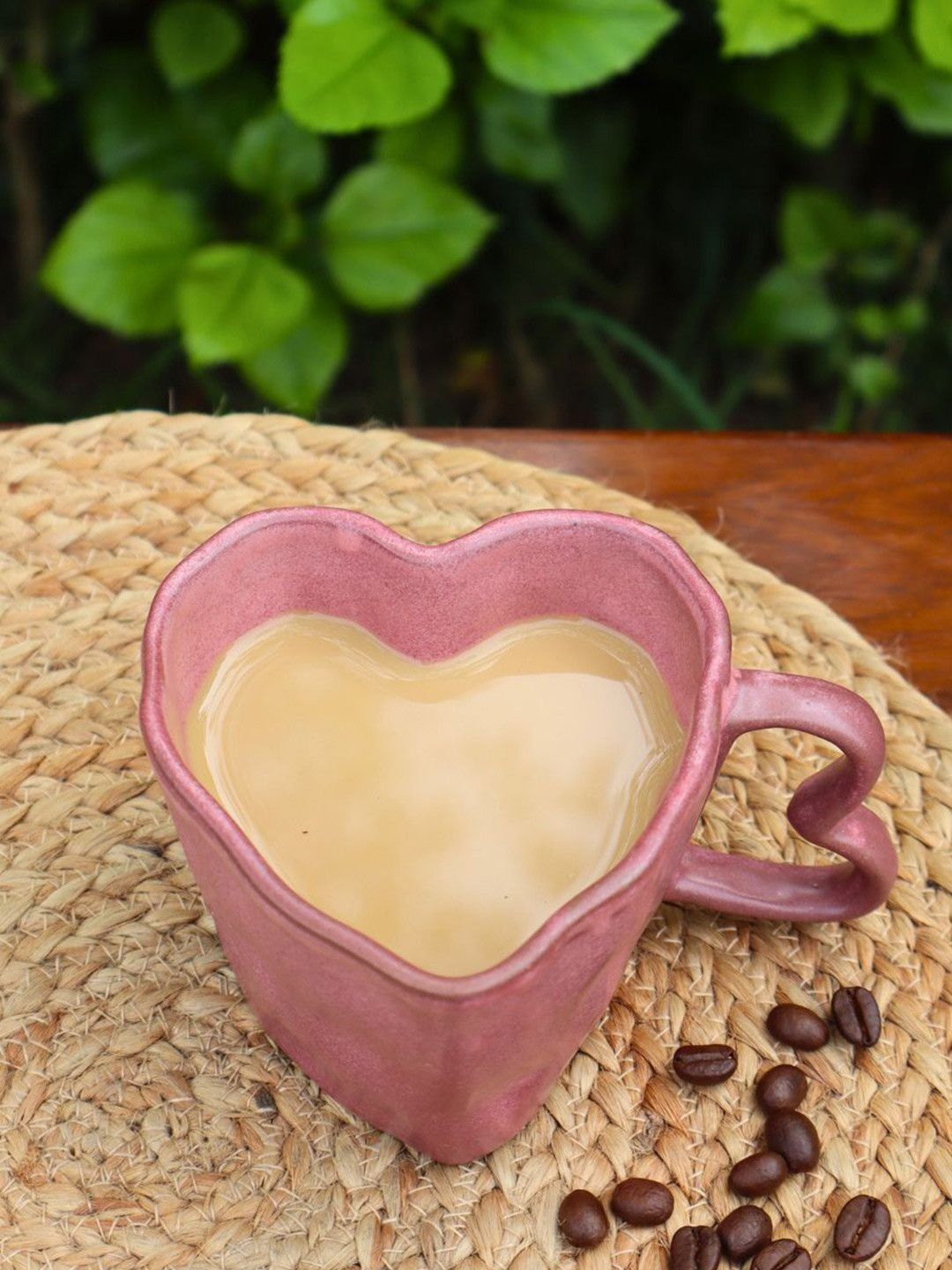WEAVING HOMES Pink Ceramic Dishwasher Safe Mug-200ml