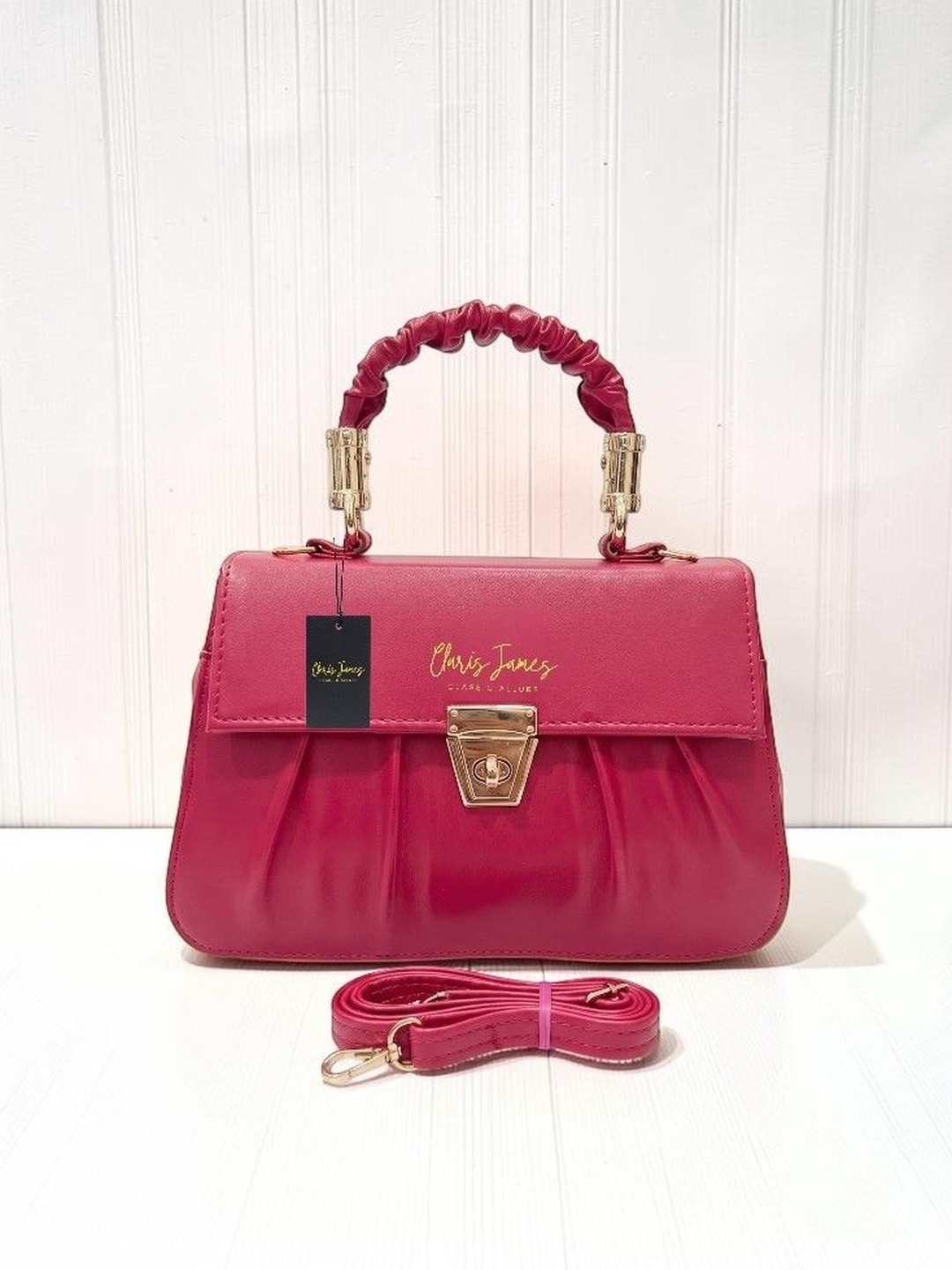 CLARIS JAMES PU Structured Handheld Bag