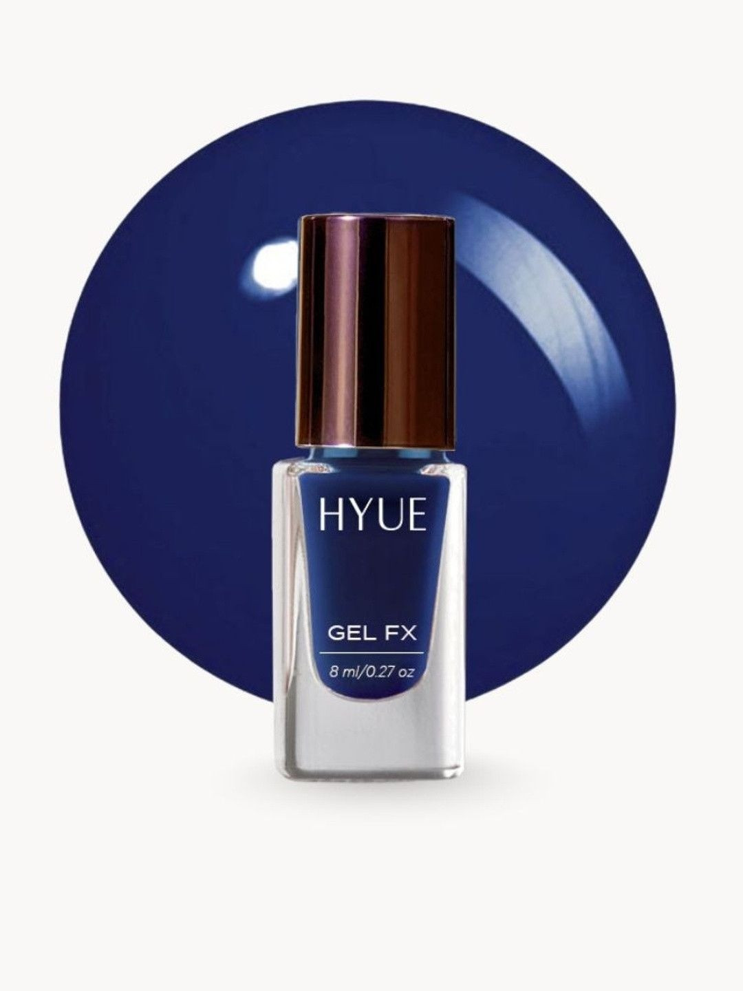 HYUE Gel FX Nail Paint Indigo Quick Dry and Chip Resistant - 14 Day Long Wear- 8ml
