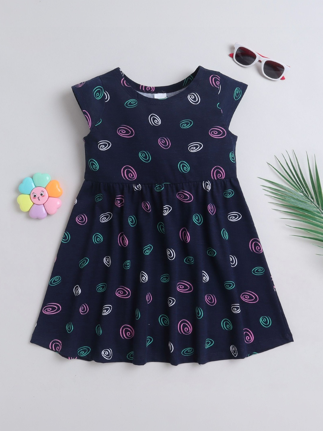 Funshine Print A-Line Dress