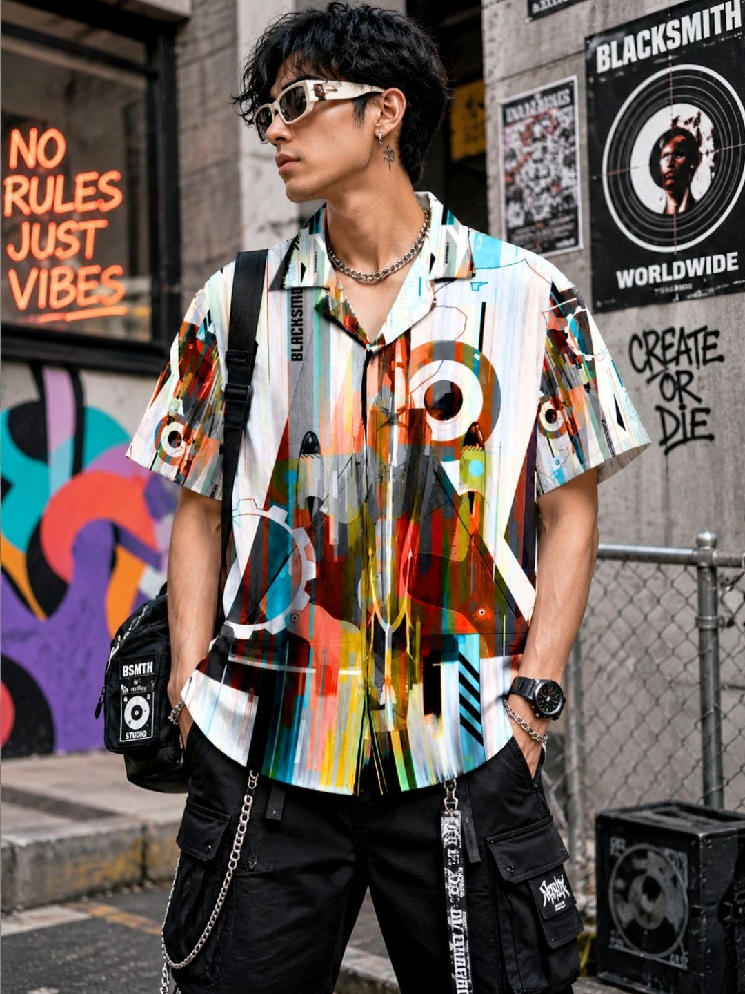 Blacksmith Men Comfort Printed Casual Shirt