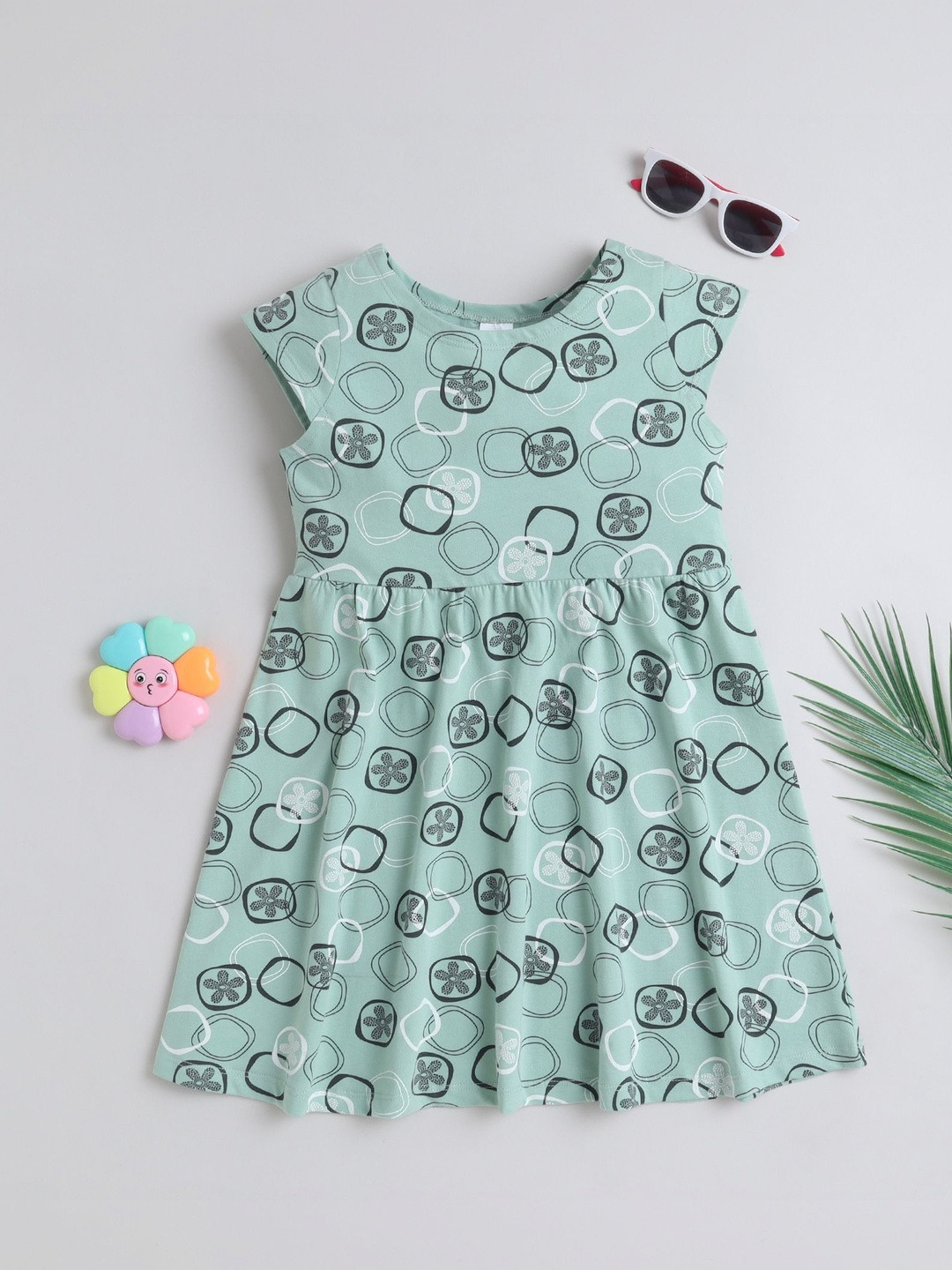 Funshine Print A-Line Dress