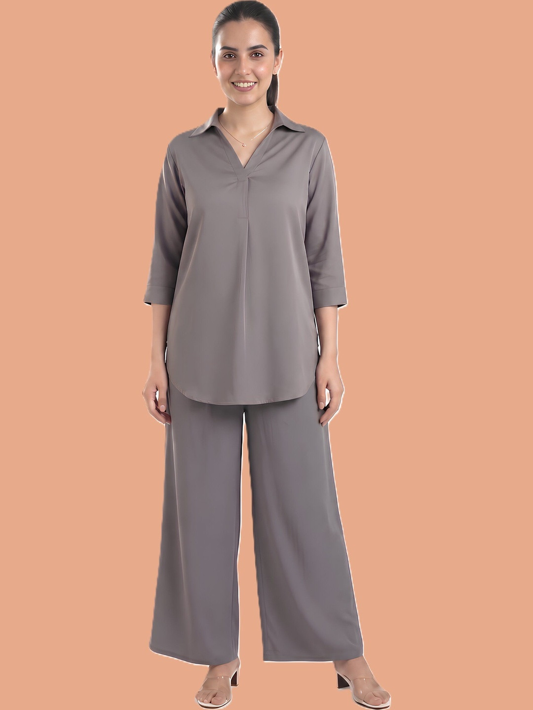 Moirai Chiffon A-Line Dress