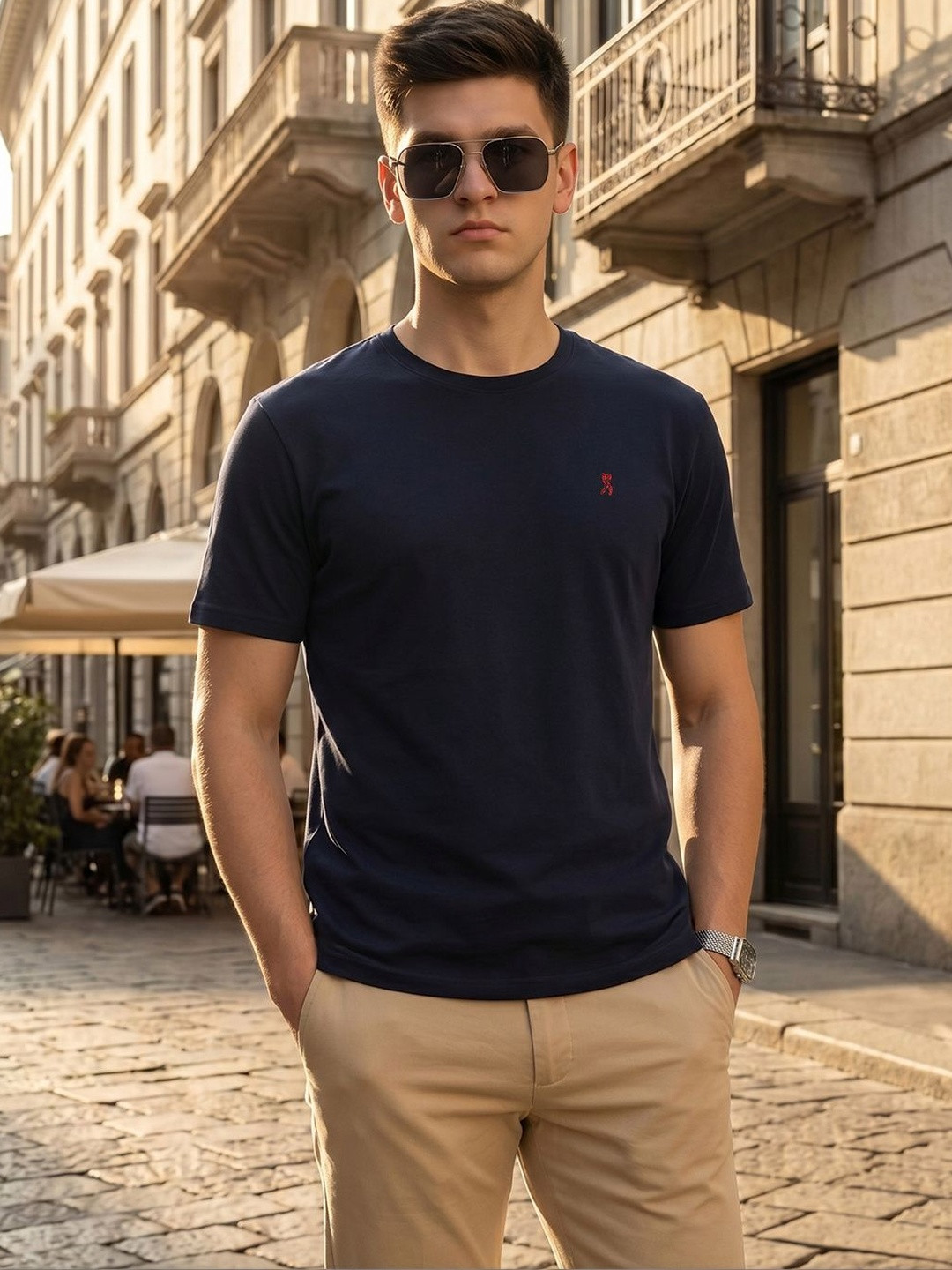Thomas Scott Pure Cotton Round Neck Regular Fit Tshirt