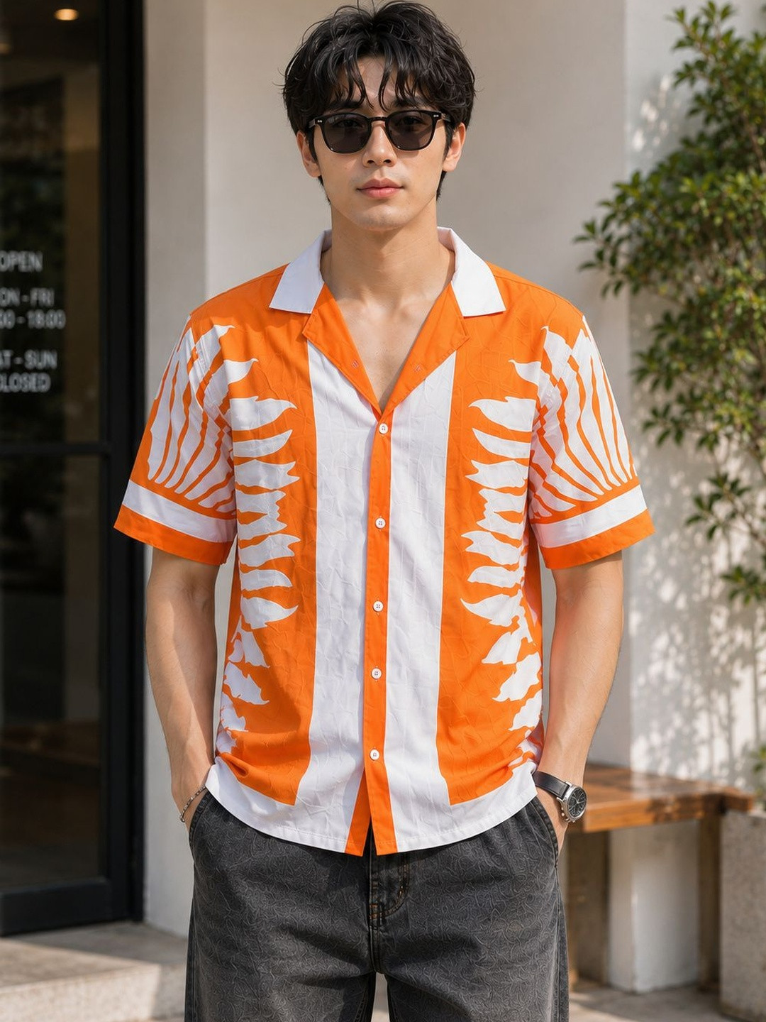 HENSHIKA Men Printed Casual Shirt