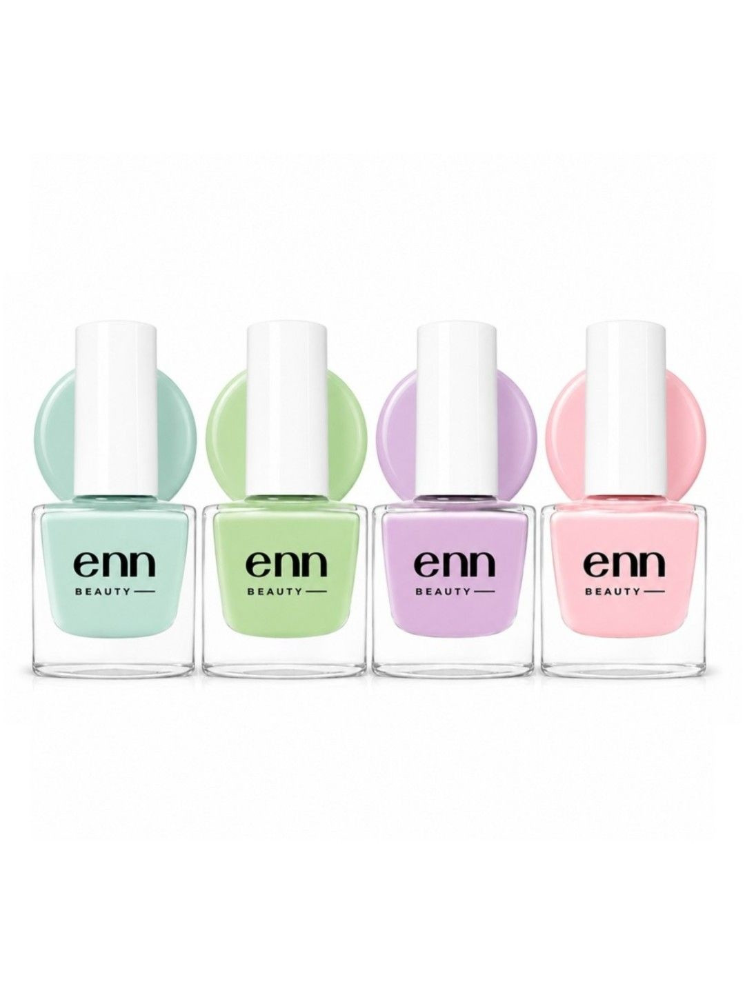 ENN Set Of 4 Chip Resistant Nail Paint- 5 ml Each