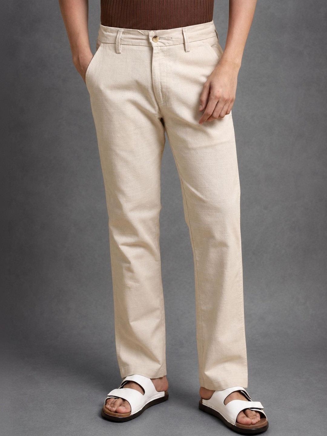 Maniac Men Cotton Linen Trousers