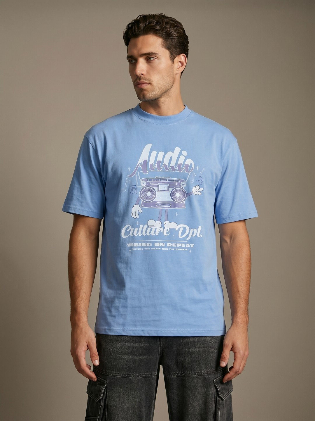 glitchez Graphic Printed Relaxed-Fit T-Shirt