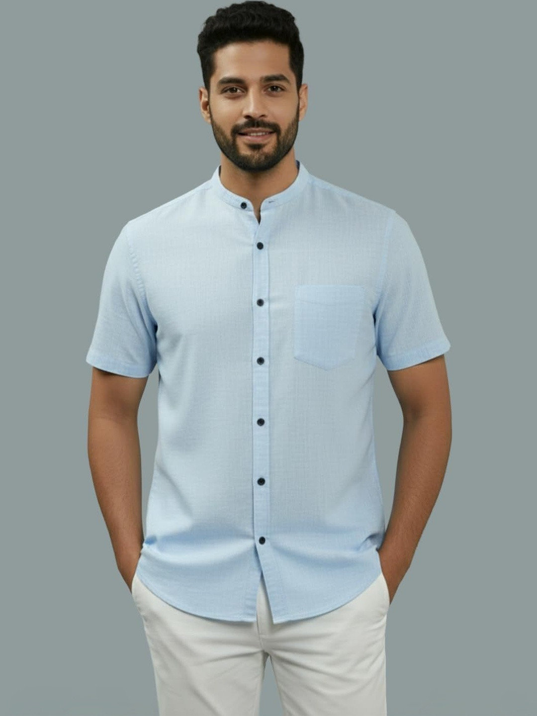 LENIA Men Smart Slim Fit Casual Shirt