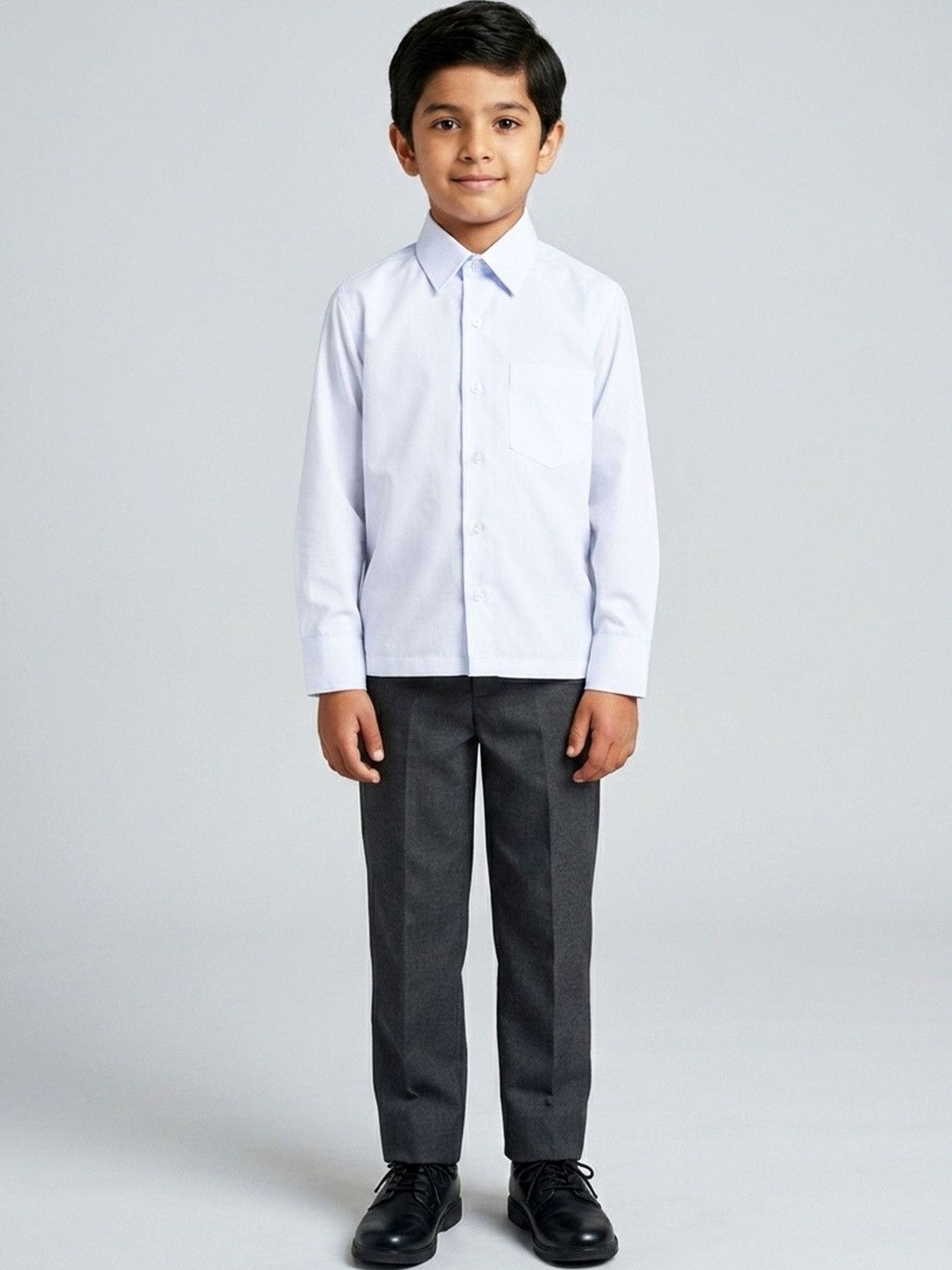 KINDLE Kids School Uniform Full Sleeve Shirt