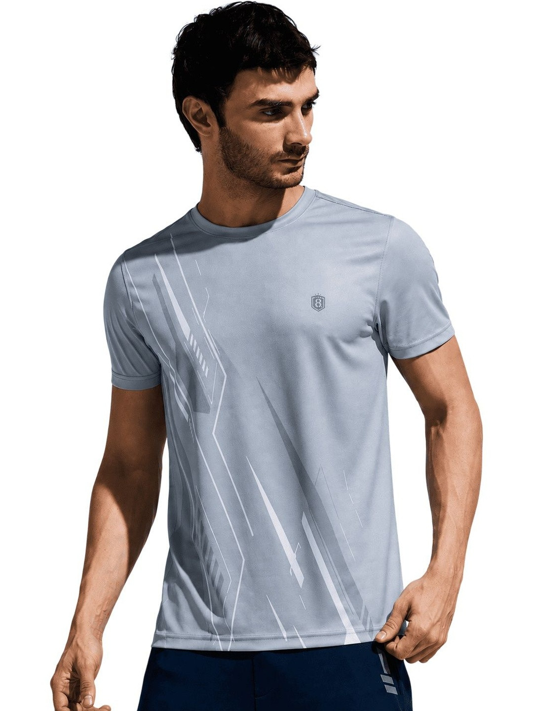DOMIN8 Men moisture wicking Vibrant Sublimation print Wrinkle resistant T-Shirt