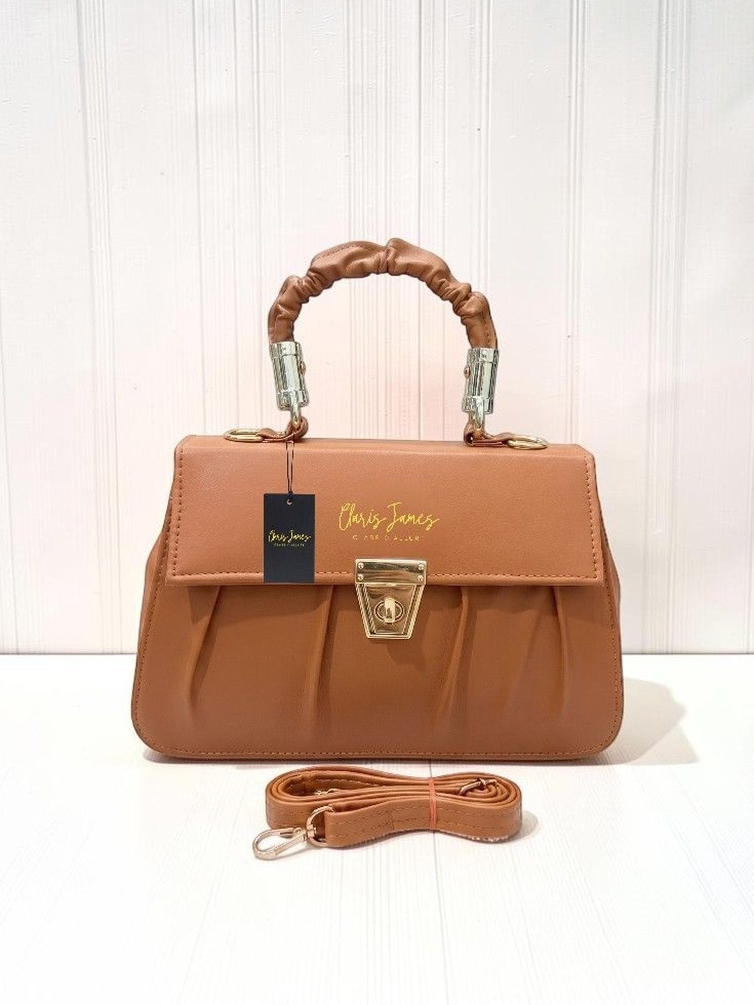 CLARIS JAMES PU Structured Handheld Bag