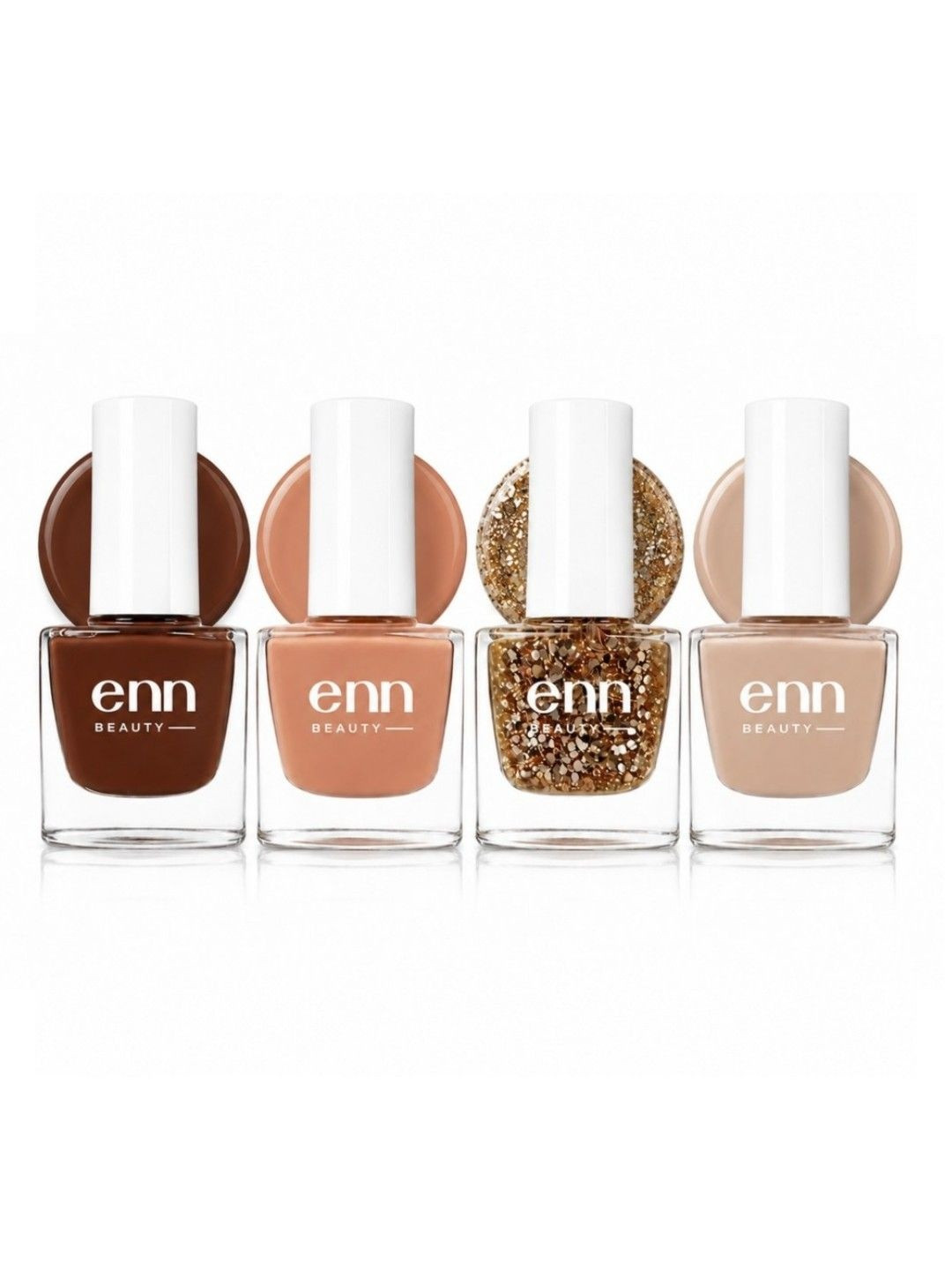 ENN Set Of 4 Chip Resistant Nail Paint- 5 ml Each