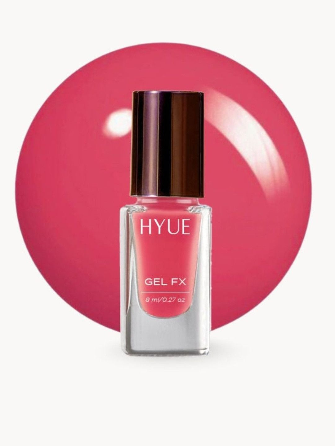 HYUE Gel FX Nail Paint Strawberry Quick Dry and Chip Resistant 14 Day Long Wear 8ml
