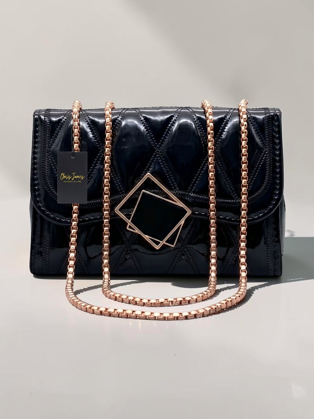 CLARIS JAMES PU Shoulder Bag with Quilted