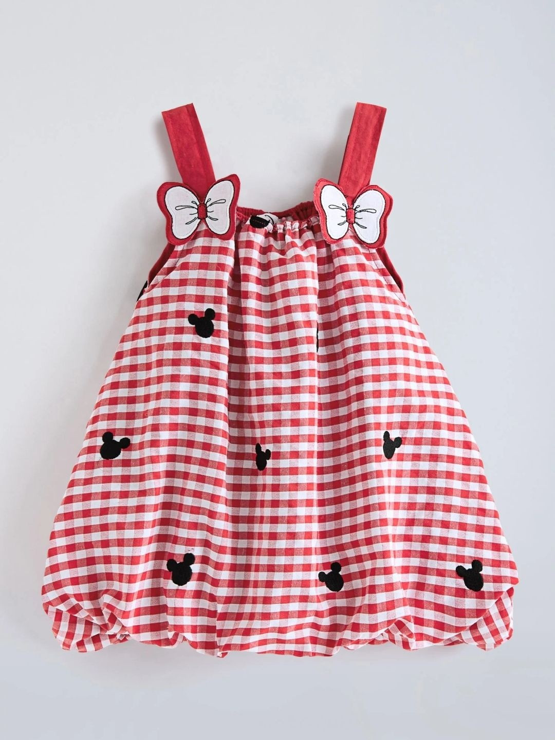 Hopscotch Gingham Balloon Style Strappy Dress
