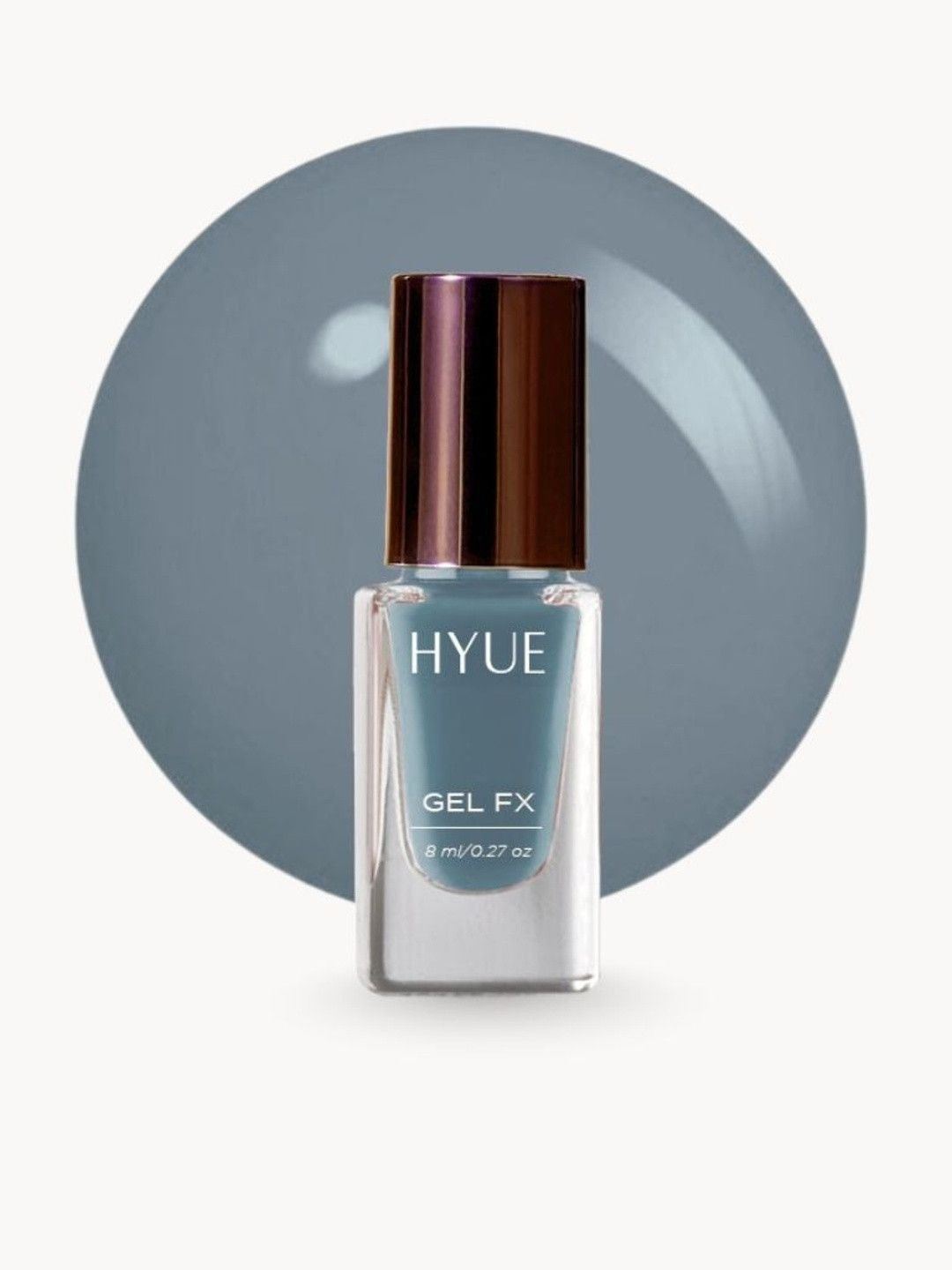 HYUE Gel FX Nail Paint Thunderstorm - Quick Dry and Chip Resistant - 14 Day Long Wear-8ml