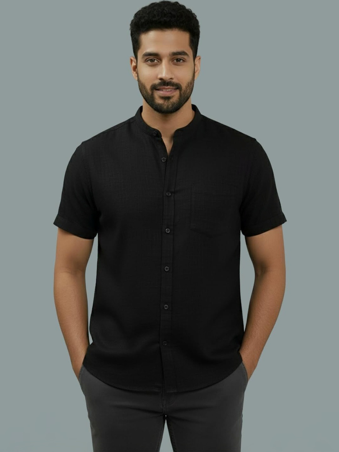 LENIA Men Smart Slim Fit Casual Shirt
