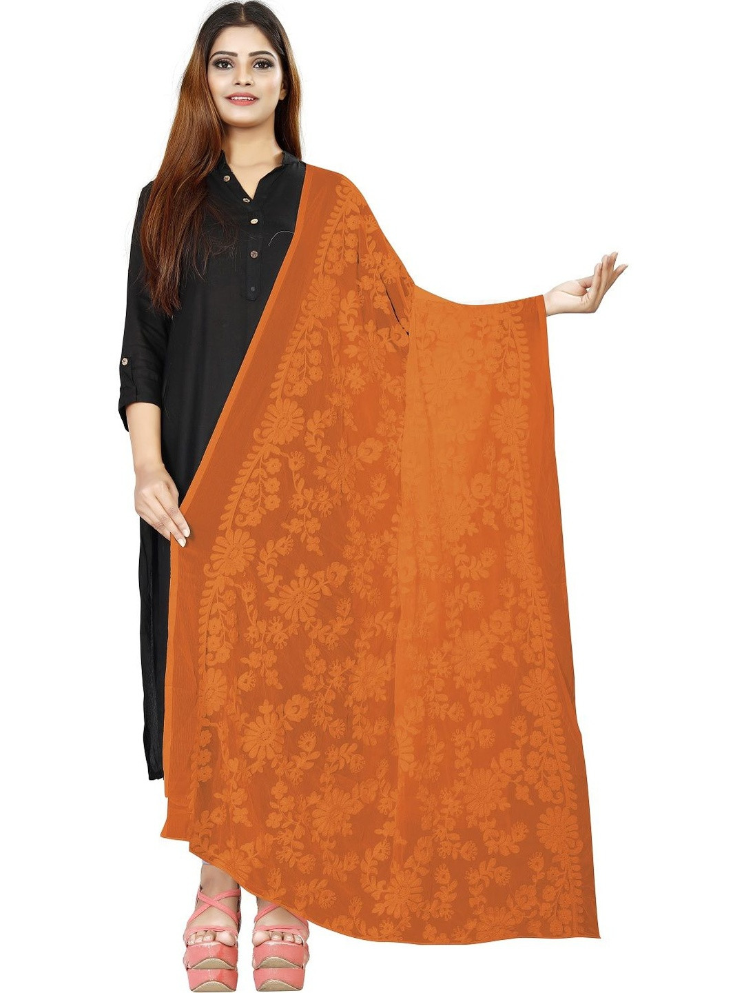 Avni N Anvi Embroidered Dupatta with Thread Work