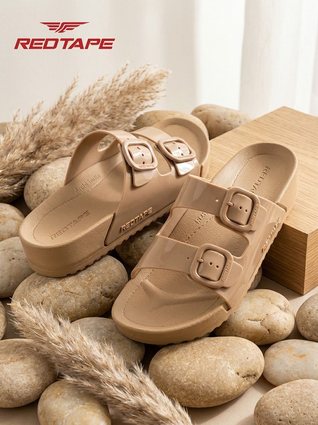 Red Tape Women EVA Comfort Sliders Flip Flops