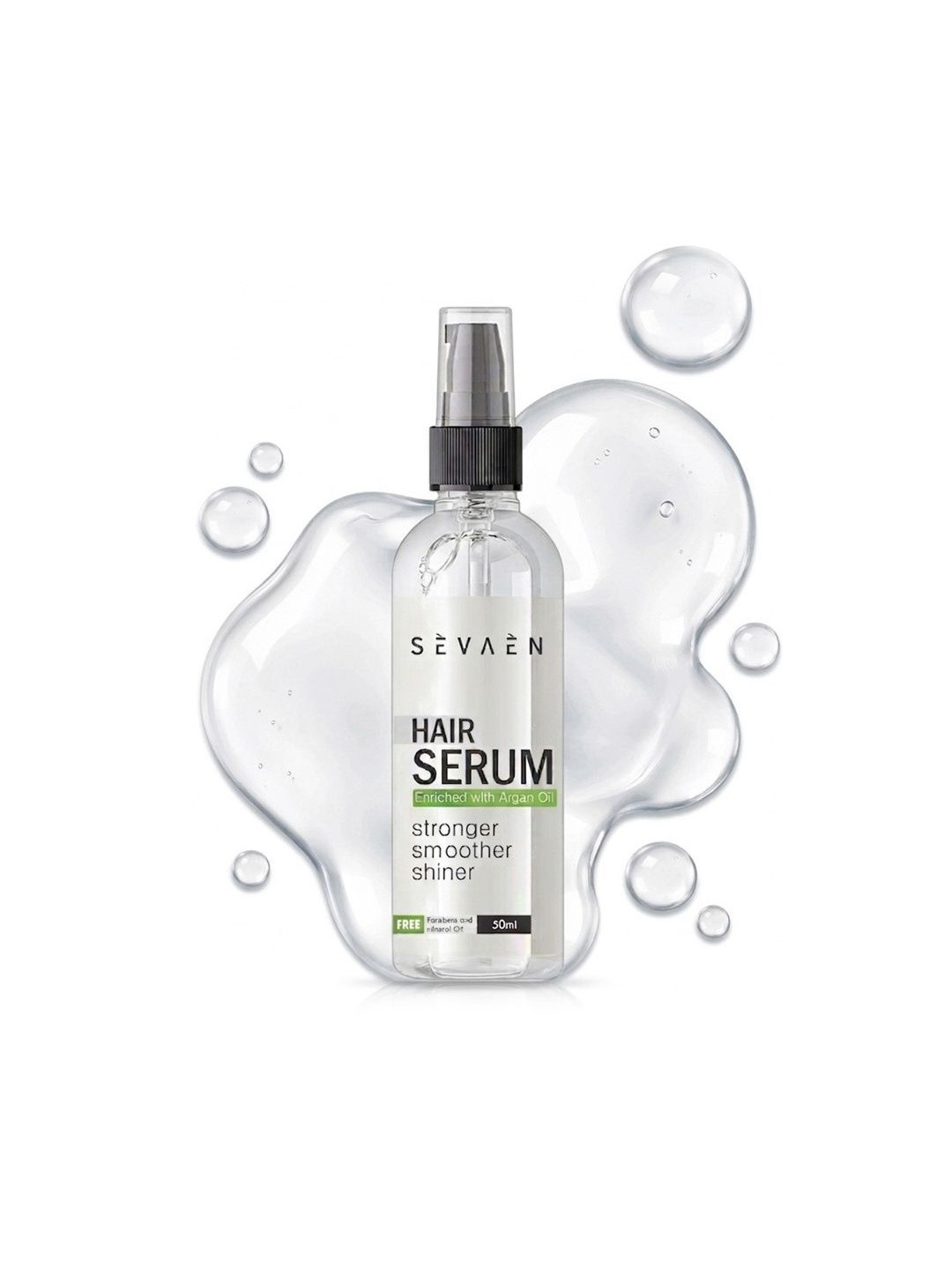 SEVAEN Hair Serum for Silky & Smooth Hair with Almond, Argan Oil & Vitamin E - 50ml
