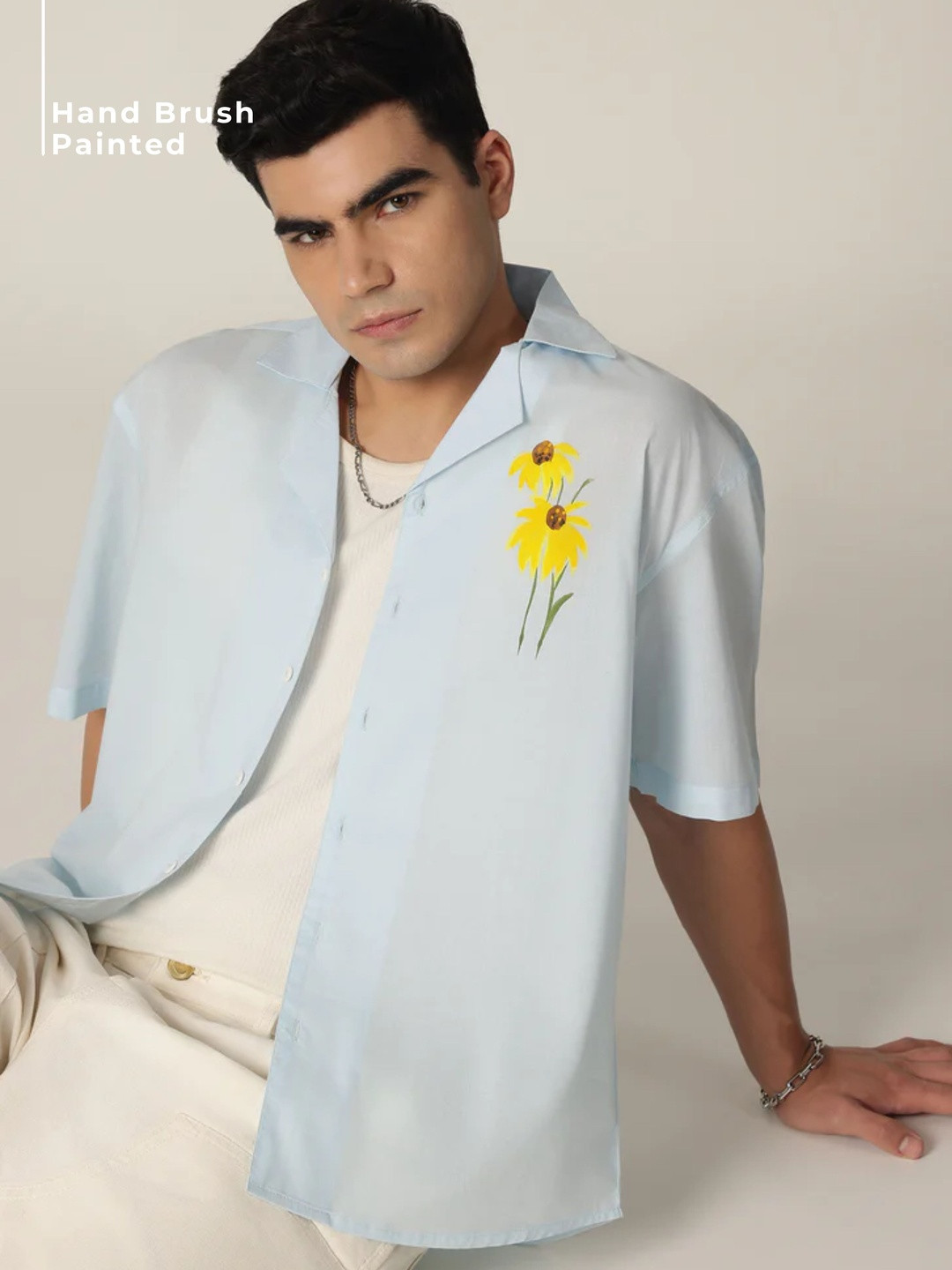 DENNISON Hand Brushpainted Drop-Shoulder Shirt