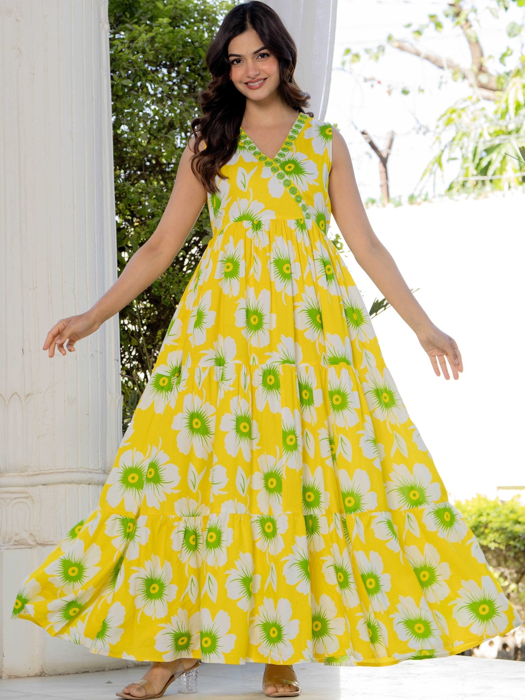 RD FAB Floral Print Maxi Dress
