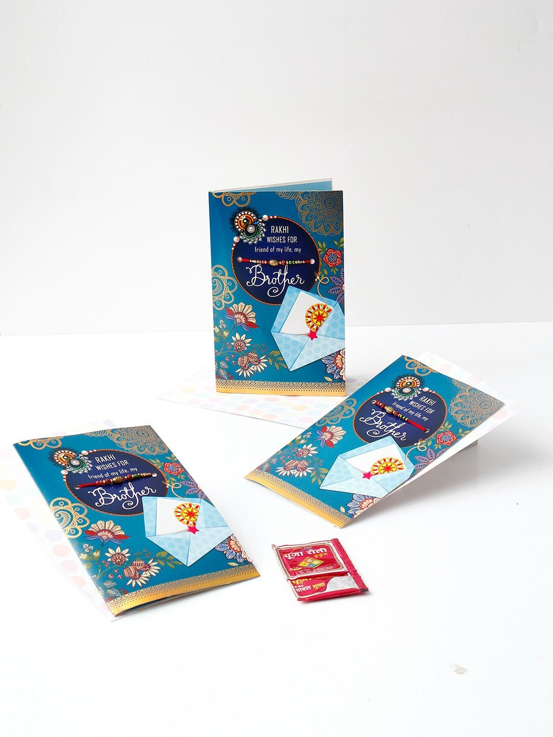 Archies Pack of 3 Friend For Life Rakhi with Greeting Card