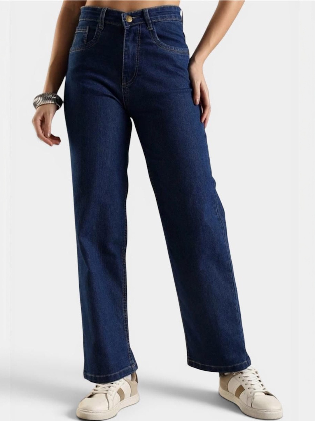Angelo Women Wide Leg High-Rise Stretchable Jeans