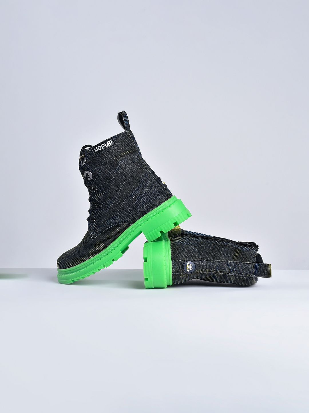 HOPUP Kids Embellished Chunky Boots