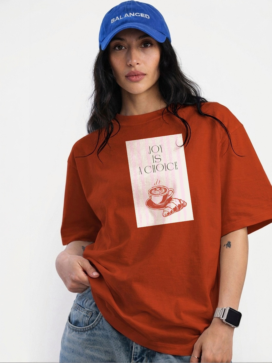 Roadster Women Printed Organic Cotton Blend T-shirt