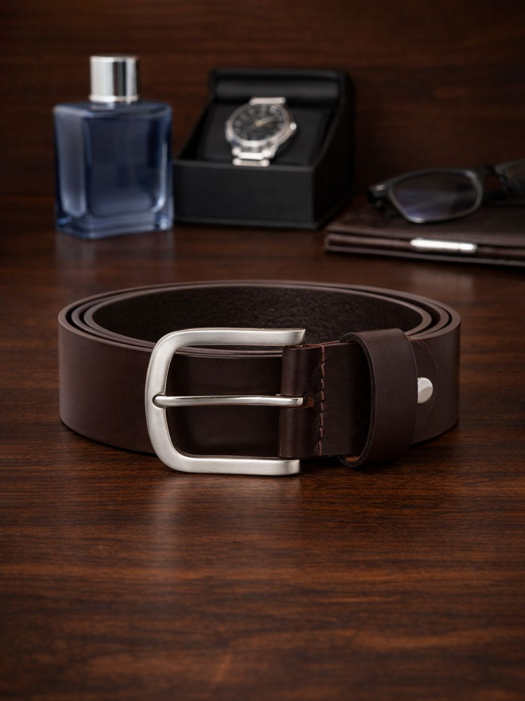 Khadims Men Leather Formal Belt