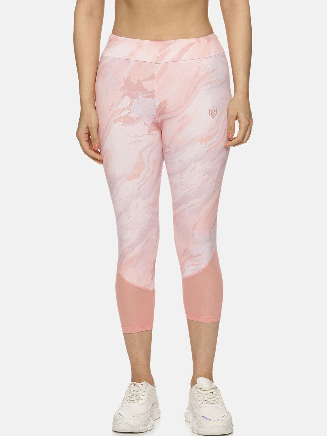 DOMIN8 Mid-Rise Abstract Printed Slim Fit Capris