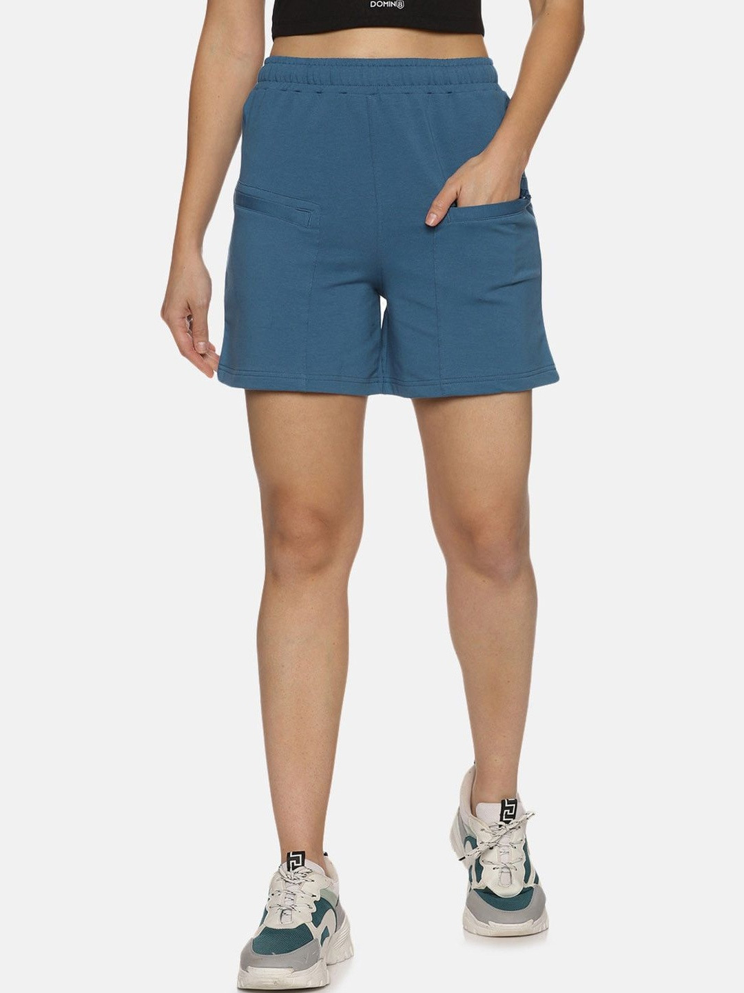 DOMIN8 Women Training Or Gym Sports Shorts