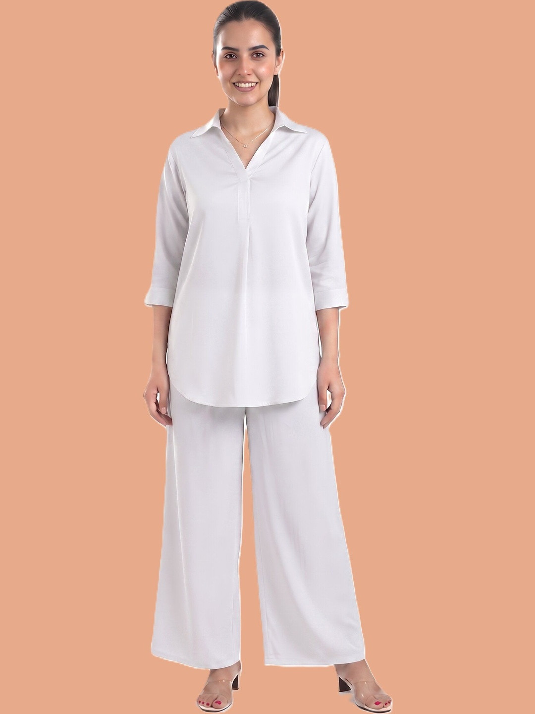 Moirai Chiffon A-Line Dress