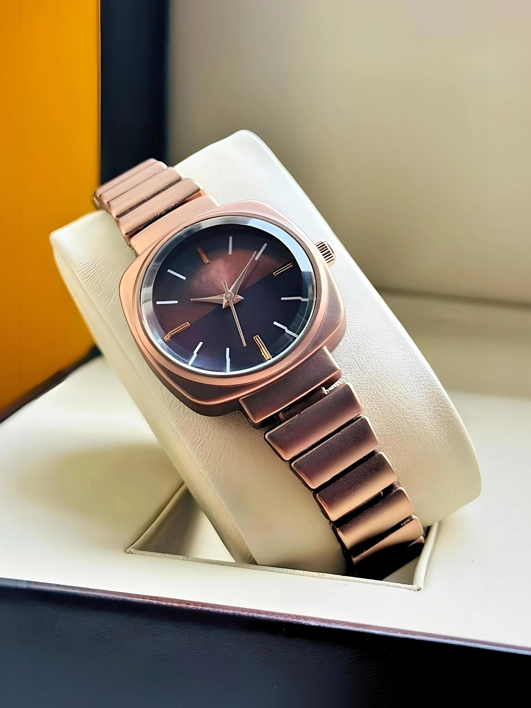 Moda Rapido Women Brass Dial & Bracelet Style Straps Analogue Multi Function Watch M R DB06 Brown