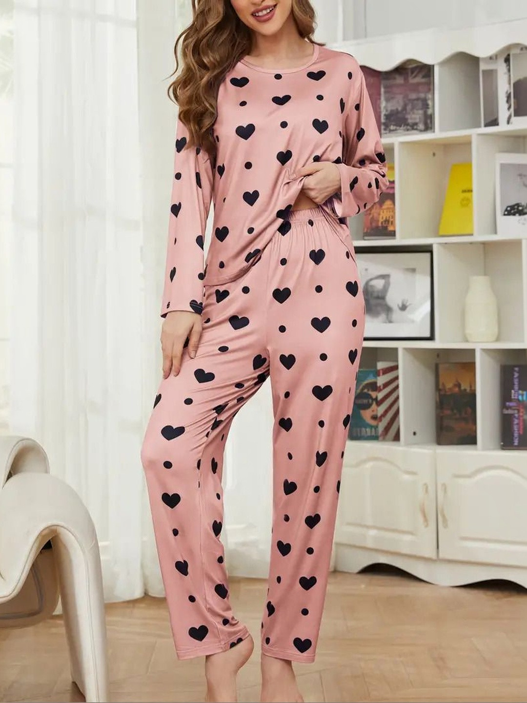 ROWENA Women Printed Night suit
